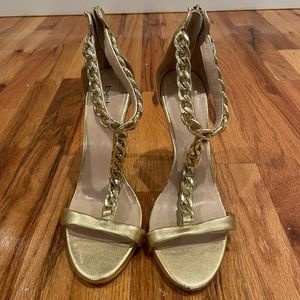 Gold Chain Heels